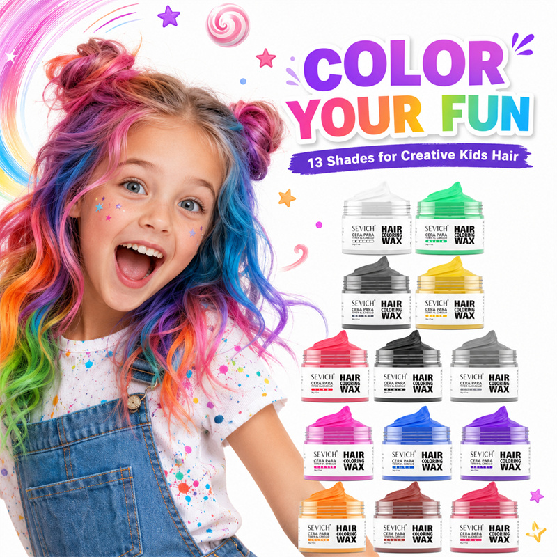 Hair Spray Color - 50g 일회용 헤어 머드 왁스, 13가지