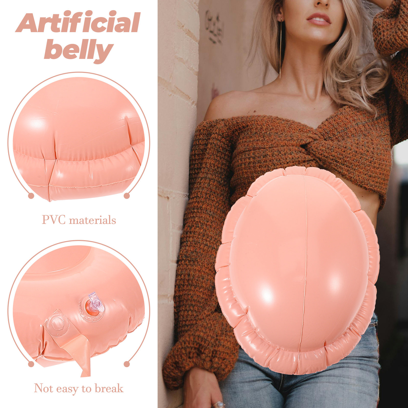 부풀릴 수 있는 임산부용 배 모양 소품, 튼튼한 PVC - Easy Cosplay Prop 리뷰 및 가격