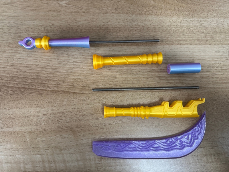 루미 헌터스 나이프 만화 롤플레이 롱 프롭 검 나이프  - Cosplay Prop 3D Print Settings 리뷰 및 가격