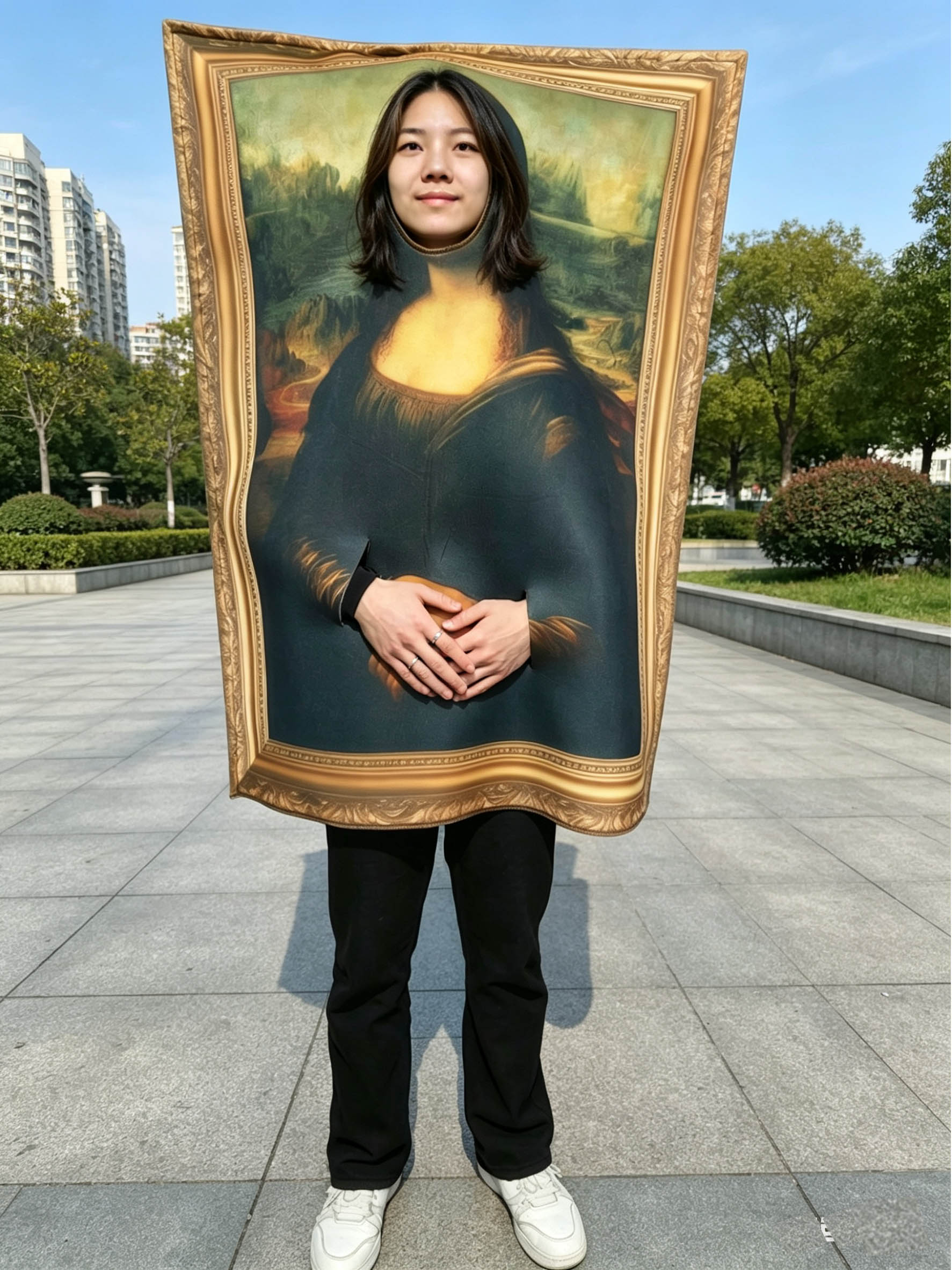 할로윈 모나리자 스마일 코스프레 장식 그림 공연 의상  - Cosplay Prop Paint 리뷰 및 가격