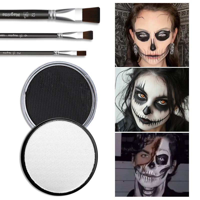 5개 블랙&클라운 화이트 30g 페인트 세트(브러쉬 3 - Cosplay Prop Paint 리뷰 및 가격